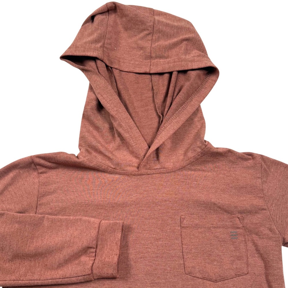 Free Fly Bamboo Lightweight Hoodie Kids Size 6T Rust Mauve Long Sleeve Pullover